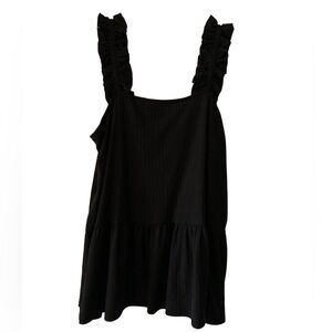 🤩 2 FOR $25 🤩- BUNDLE & SAVE Black ruffle strap tank